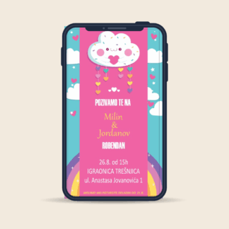 ELEKTRONSKE POZIVNICE - ZA DEČIJE ROĐENDAN - 04
