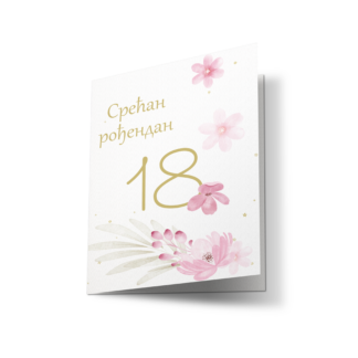 ČESTITKA ZA 18. ROĐENDAN - S44-2026